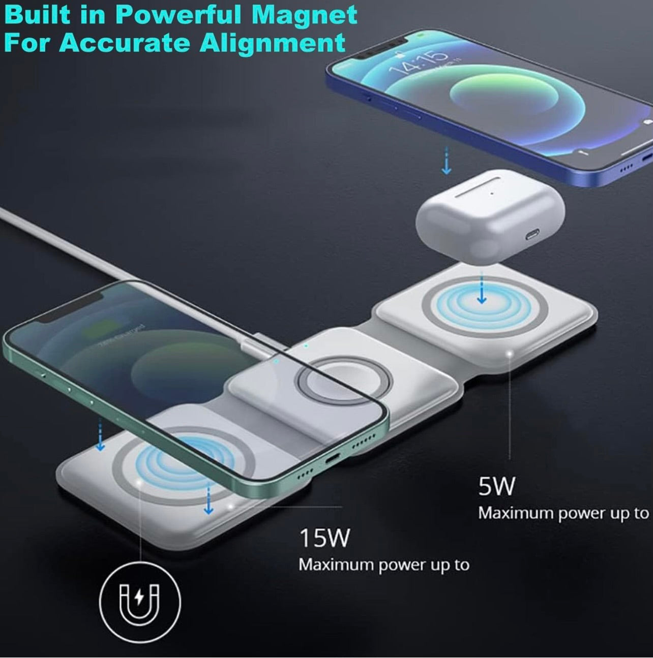 3 in 1 Magnetic Wireless Charger